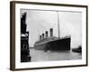 The RMS Olympic Sister Ship to the Titanic Arriving at Southampton Docks, 1925-null-Framed Photographic Print