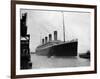 The RMS Olympic Sister Ship to the Titanic Arriving at Southampton Docks, 1925-null-Framed Photographic Print