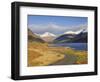 The Road Alongside Wastwater to Wasdale Head and Yewbarrow, Great Gable and the Scafells, Wasdale, -James Emmerson-Framed Photographic Print