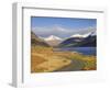 The Road Alongside Wastwater to Wasdale Head and Yewbarrow, Great Gable and the Scafells, Wasdale, -James Emmerson-Framed Photographic Print