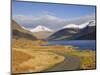 The Road Alongside Wastwater to Wasdale Head and Yewbarrow, Great Gable and the Scafells, Wasdale, -James Emmerson-Mounted Photographic Print