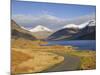 The Road Alongside Wastwater to Wasdale Head and Yewbarrow, Great Gable and the Scafells, Wasdale, -James Emmerson-Mounted Photographic Print