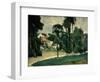 The Road at Pontoise, 1875-Paul Cézanne-Framed Giclee Print