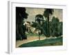 The Road at Pontoise, 1875-Paul Cézanne-Framed Giclee Print