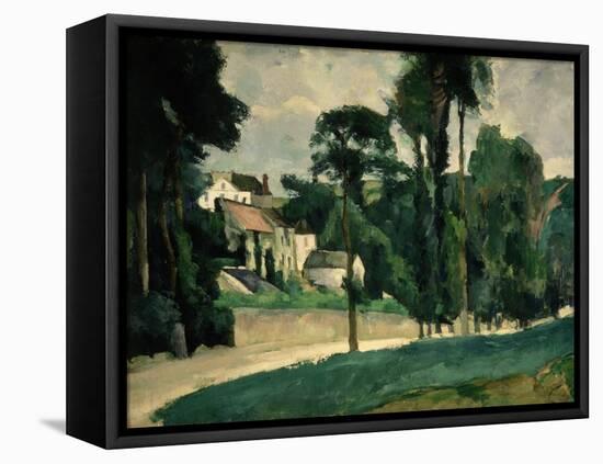 The Road at Pontoise, 1875-Paul Cézanne-Framed Stretched Canvas