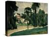 The Road at Pontoise, 1875-Paul Cézanne-Stretched Canvas