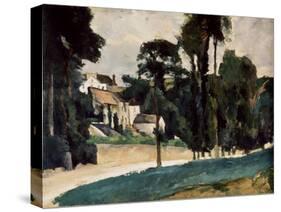 The Road at Pontoise-Paul Cézanne-Stretched Canvas