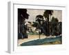 The Road at Pontoise-Paul Cézanne-Framed Art Print