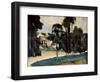 The Road at Pontoise-Paul Cézanne-Framed Art Print