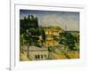 The Road Bridge at L'Estaque-Paul Cézanne-Framed Giclee Print