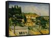 The Road Bridge at L'Estaque-Paul Cézanne-Framed Stretched Canvas