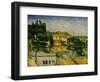 The Road Bridge at L'Estaque-Paul Cézanne-Framed Giclee Print