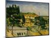 The Road Bridge at L'Estaque-Paul Cézanne-Mounted Giclee Print