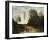 The Road (Corot Entourage)-Jean-Baptiste-Camille Corot-Framed Giclee Print
