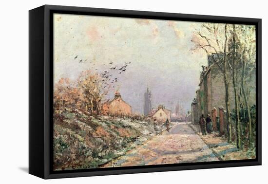 The Road, Effect of Winter, 1872-Sir Lawrence Alma-Tadema-Framed Stretched Canvas