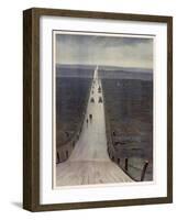 The Road from Arras to Bapaume-Christopher Richard Wynne Nevinson-Framed Giclee Print