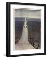 The Road from Arras to Bapaume-Christopher Richard Wynne Nevinson-Framed Giclee Print