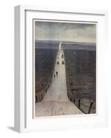 The Road from Arras to Bapaume-Christopher Richard Wynne Nevinson-Framed Giclee Print