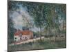 The Road from Moret to Saint-Mammès, 1883-85-Alfred Sisley-Mounted Giclee Print