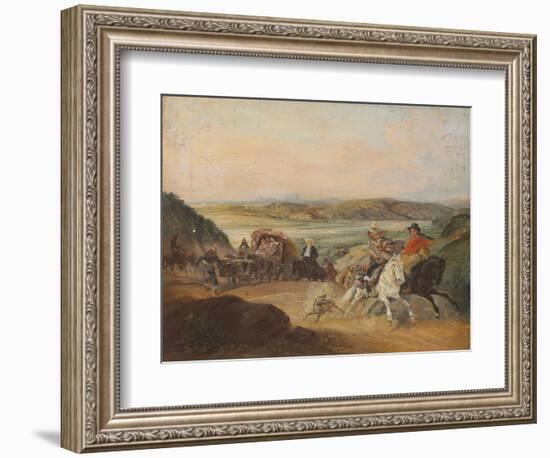 The Road from Santiago to Valparaiso-Johann Moritz Rugendas-Framed Giclee Print