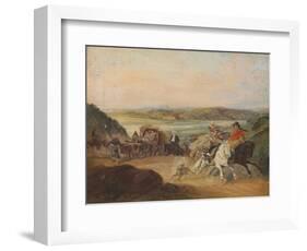 The Road from Santiago to Valparaiso-Johann Moritz Rugendas-Framed Giclee Print