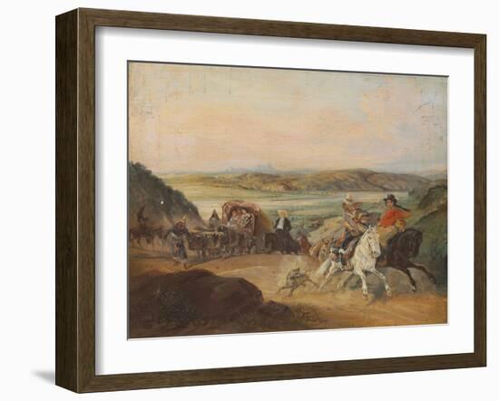 The Road from Santiago to Valparaiso-Johann Moritz Rugendas-Framed Giclee Print