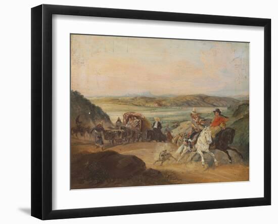 The Road from Santiago to Valparaiso-Johann Moritz Rugendas-Framed Giclee Print