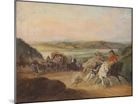 The Road from Santiago to Valparaiso-Johann Moritz Rugendas-Mounted Giclee Print