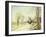 The Road from Veneux to Moret on a Spring Day, 1886-Alfred Sisley-Framed Giclee Print