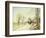 The Road from Veneux to Moret on a Spring Day, 1886-Alfred Sisley-Framed Giclee Print