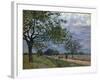 The Road from Versailles to Louveciennes, 1879-Alfred Sisley-Framed Giclee Print