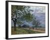 The Road from Versailles to Louveciennes, 1879-Alfred Sisley-Framed Giclee Print