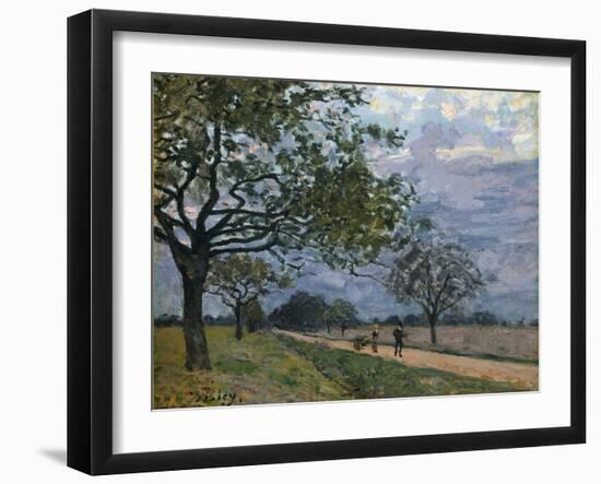 The Road from Versailles to Louveciennes, 1879-Alfred Sisley-Framed Giclee Print