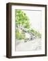 The Road in Japan, Highway Scenery-Kenji Fujimura-Framed Art Print