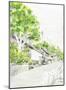 The Road in Japan, Highway Scenery-Kenji Fujimura-Mounted Art Print