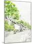 The Road in Japan, Highway Scenery-Kenji Fujimura-Mounted Art Print