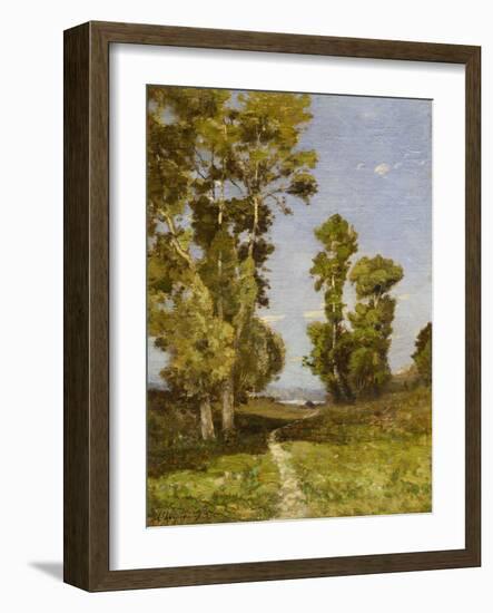 The Road leading to the Lake-Henri-Joseph Harpignies-Framed Giclee Print