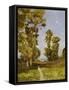 The Road leading to the Lake-Henri-Joseph Harpignies-Framed Stretched Canvas
