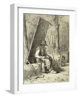 The Road Mender-Jean-François Millet-Framed Giclee Print