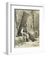 The Road Mender-Jean-François Millet-Framed Giclee Print