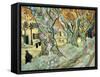 The Road Menders-Vincent van Gogh-Framed Stretched Canvas