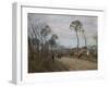 The Road of Louvecienne, 1870-Camille Pissarro-Framed Giclee Print