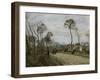 The Road of Louveciennes, c.1870-Camille Pissarro-Framed Giclee Print