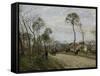 The Road of Louveciennes, c.1870-Camille Pissarro-Framed Stretched Canvas