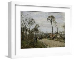 The Road of Louveciennes, c.1870-Camille Pissarro-Framed Giclee Print