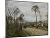 The Road of Louveciennes, c.1870-Camille Pissarro-Mounted Giclee Print
