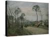 The Road of Louveciennes-Camille Pissarro-Stretched Canvas