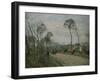 The Road of Louveciennes-Camille Pissarro-Framed Giclee Print