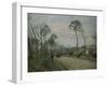 The Road of Louveciennes-Camille Pissarro-Framed Giclee Print