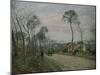 The Road of Louveciennes-Camille Pissarro-Mounted Giclee Print